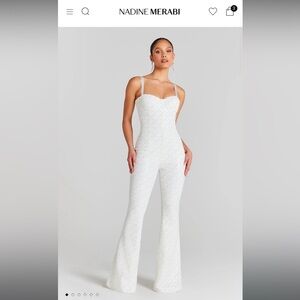 New with tags: Hailey white jumpsuit